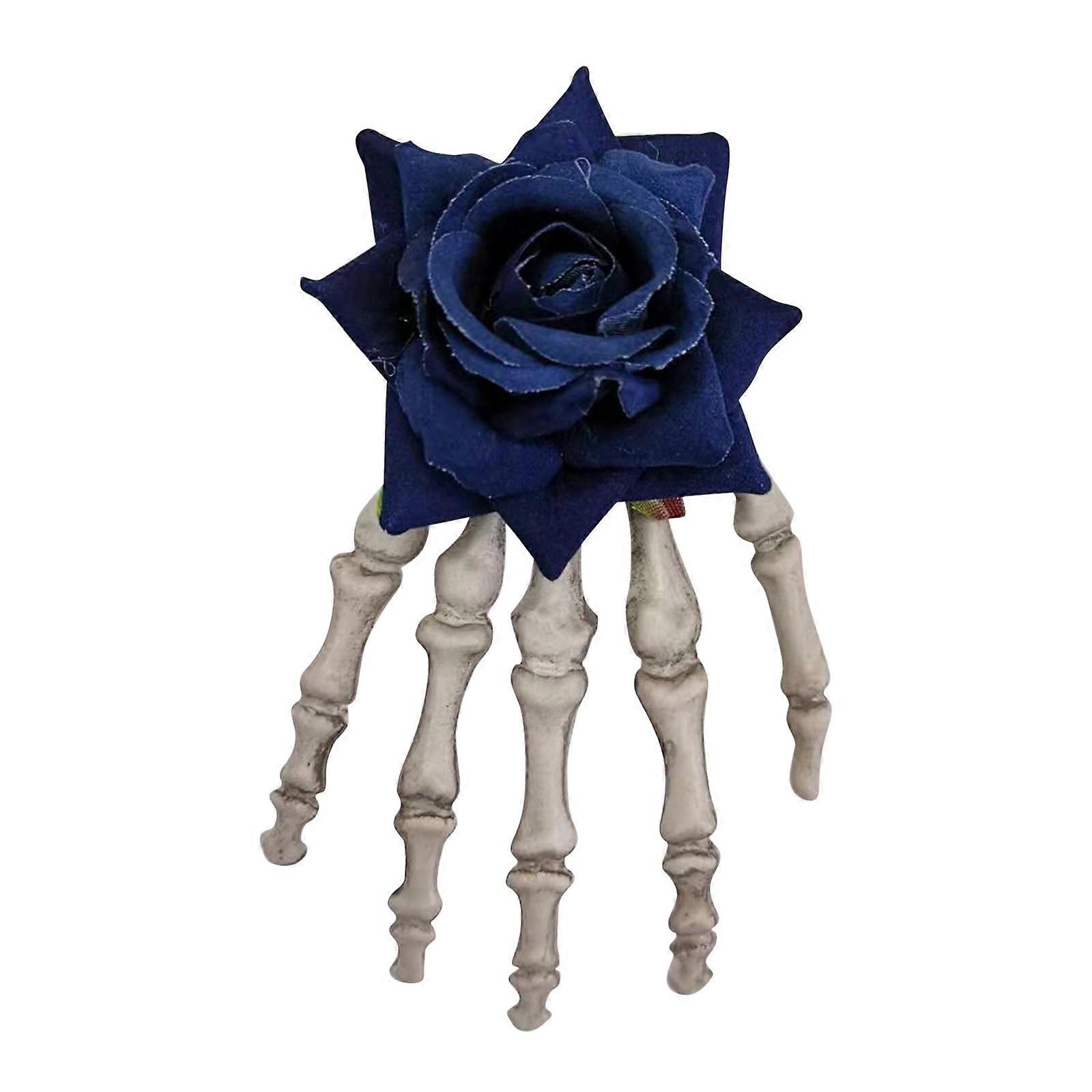 Punk Dark Style Medium Hand Rose Head Clasp