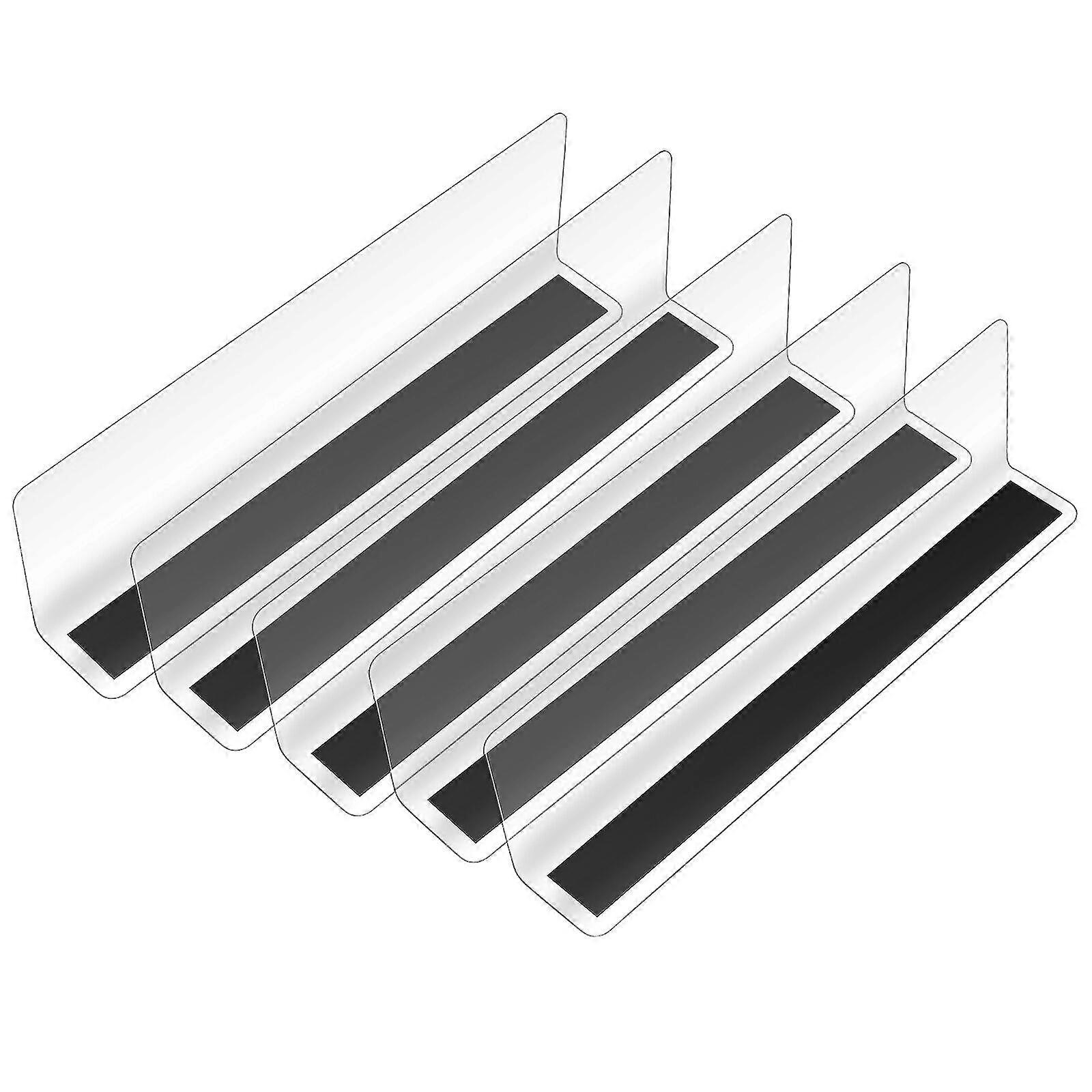5pcs Plastic Shelf Dividers Supermarket Shelf Organizers Commodity Classification Separators