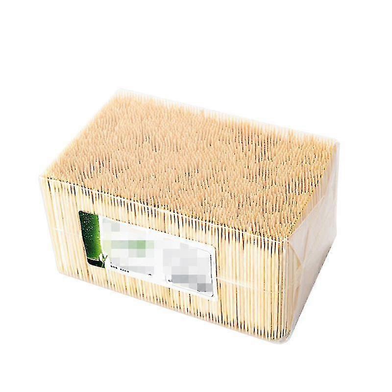 3500pcs Eco-friendly Disposable Natural Bamboo Toothpick Home Restaurant Fruits Double Tip Toothpicks (about 3500pcs)