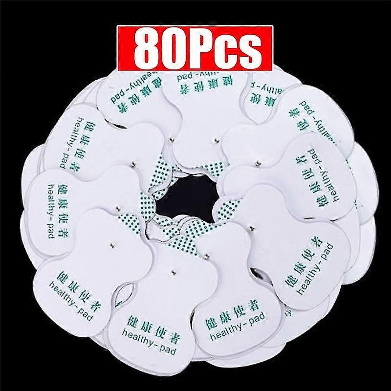 50pcs/80pcs Ems Electrode Pads For Electric Tens Acupuncture Digital Therapy Machine Slimming Electric Body Massager Frequency Patch