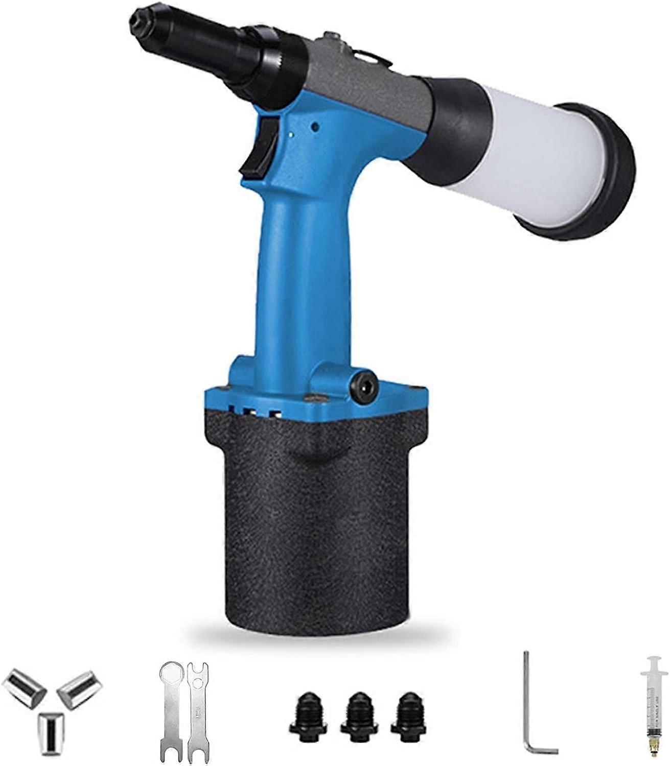 Hydraulic Rivet Gun Professional Riveting Tool, Self-Priming Pneumatic Rivet Gun, Riveting Range 2.4-4.8mm