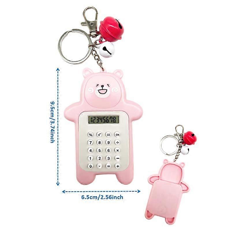 Mini Calculator Pendant Bear Shaped