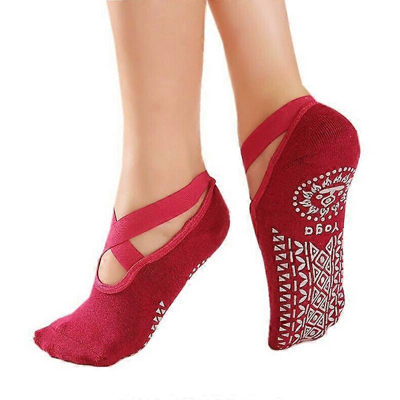 جوارب بيلاتيس نسائية غير قابلة للانزلاق لرقص الباليه اليوغا الرياضة اللياقة البدنية