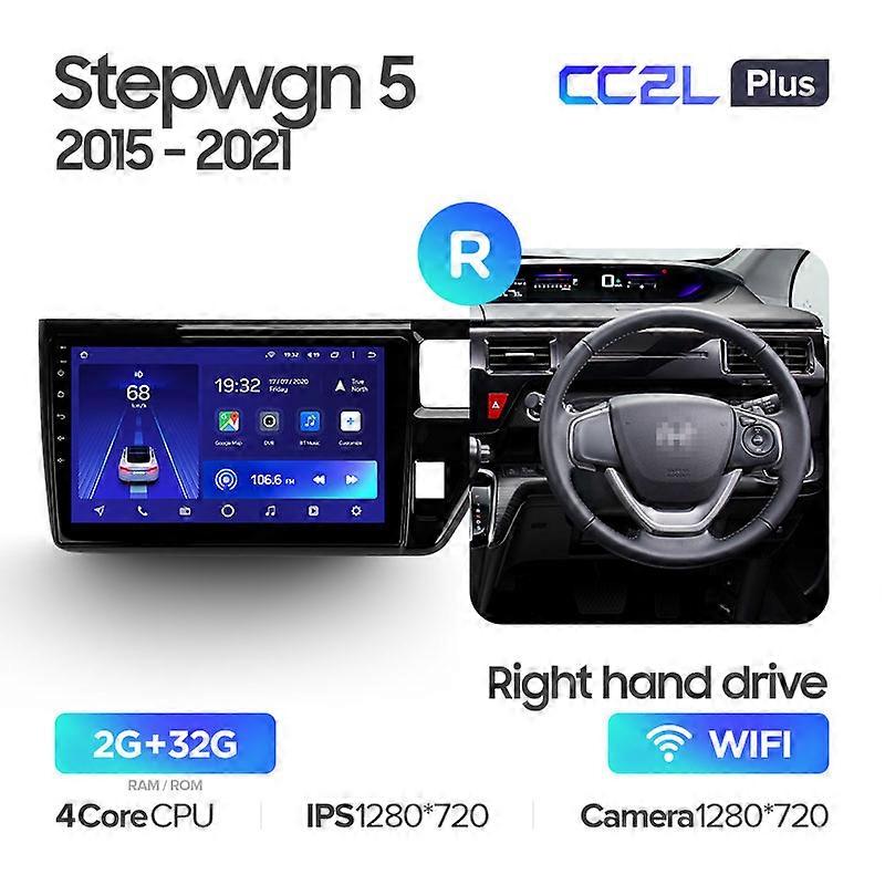 CC2L CC2 Plus For Honda Stepwgn 5 2015 - 2021 Right hand driver Car Radio Multimedia Video Player Navigation GPS Android No 2din 2 din dvd