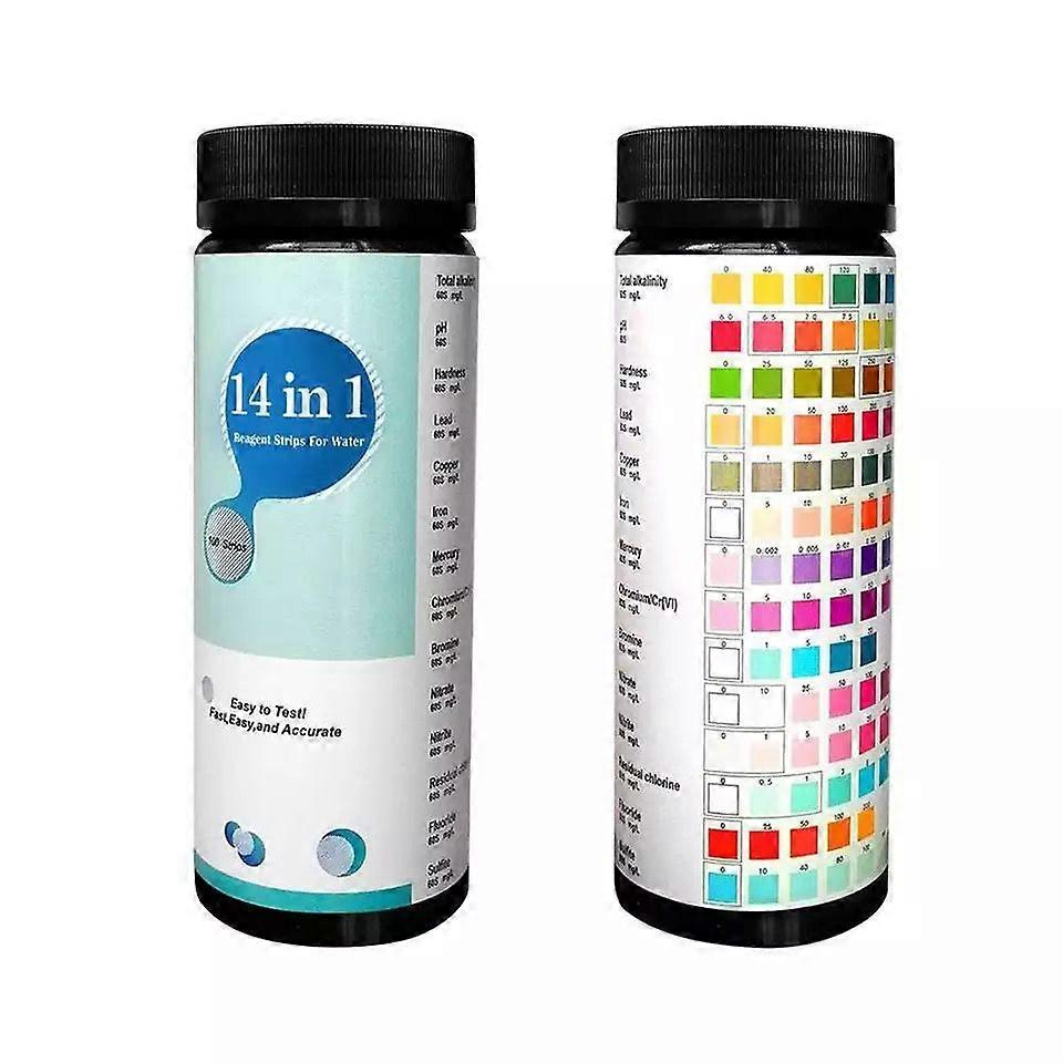 100pcs Multifunctional 14 In 1 Swimming Pool Test Paper