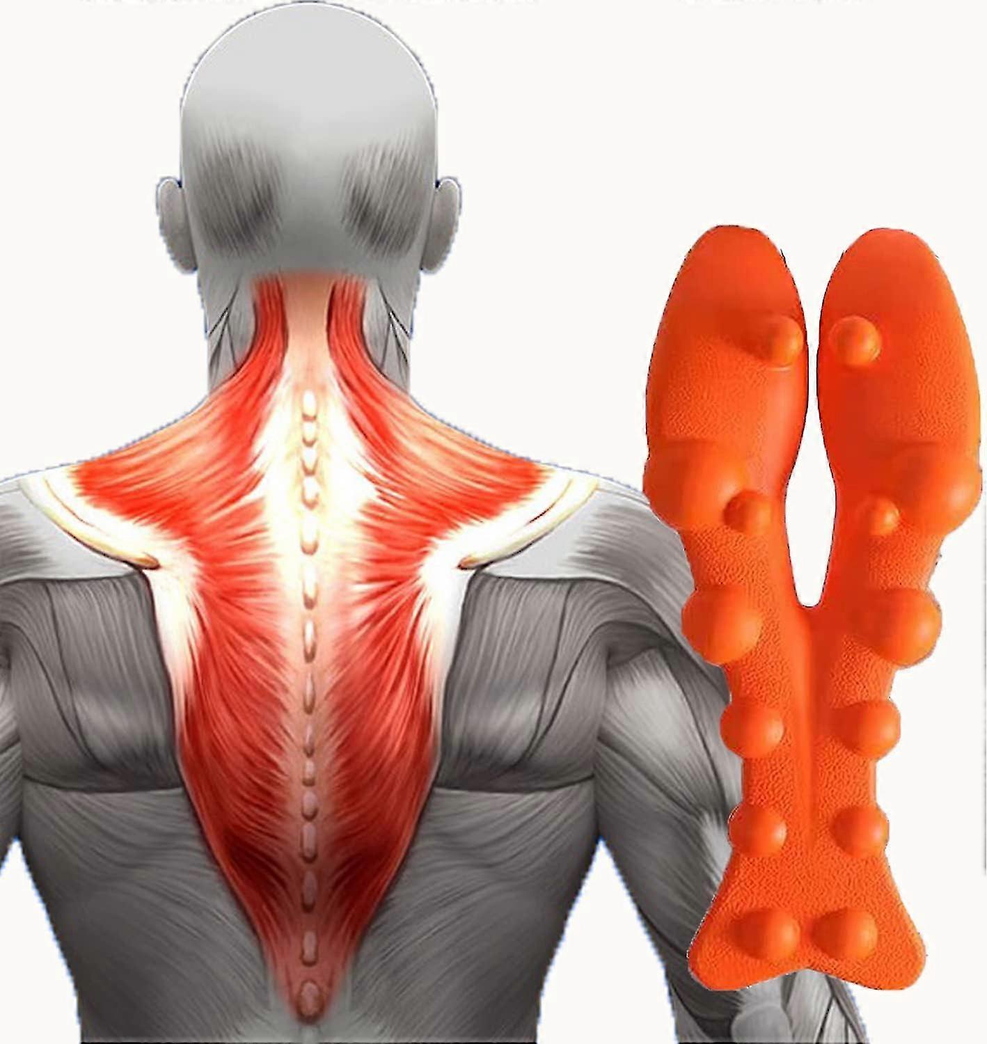 Trapezius Trigger Point Massager, Myofasical Release Nacke Och Axelsmärta, Minska Trötthet Släpp Tryck Övre Tillbaka Midja