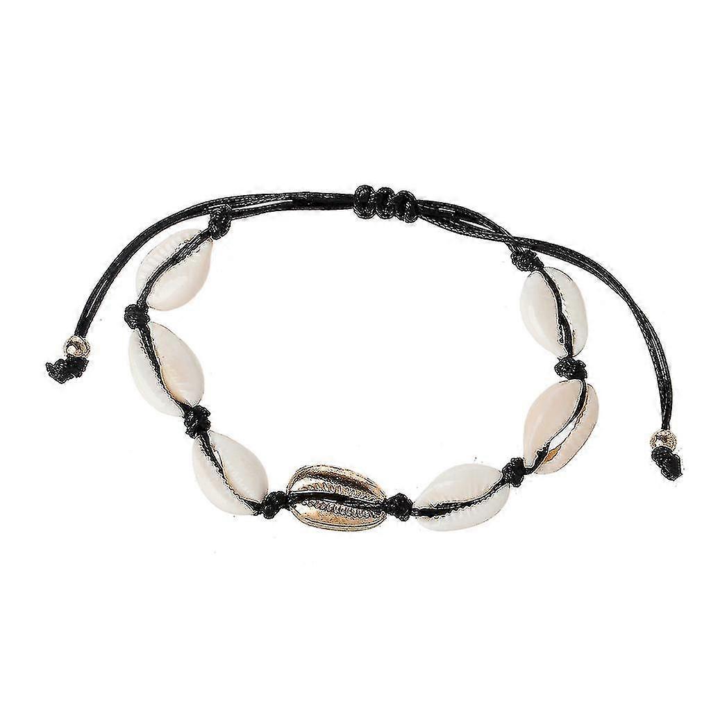 Hawaiian Natural Cowrie For Shell Bracelet Adjustable Seashell Handmade Boho Jew