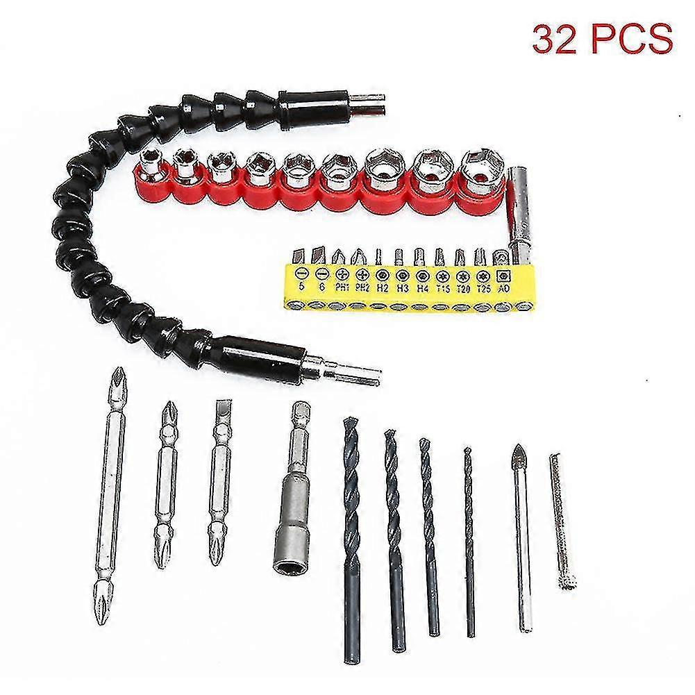 Hex Sockets Bits Electric Screwdriver Head Set Flexible Extension Shaft Hand Tools