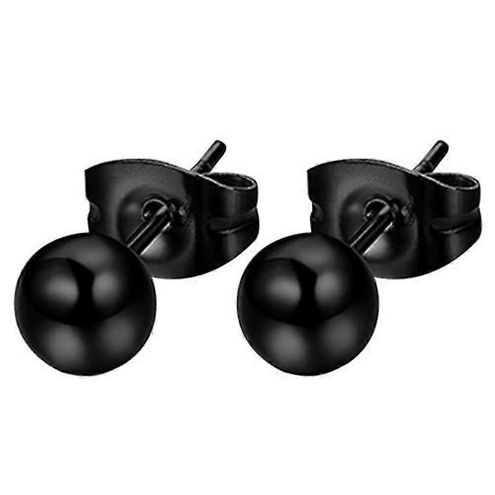 Orecchini a bottone a forma di palla, unisex, placcati in argento, da piercing, regalo per feste