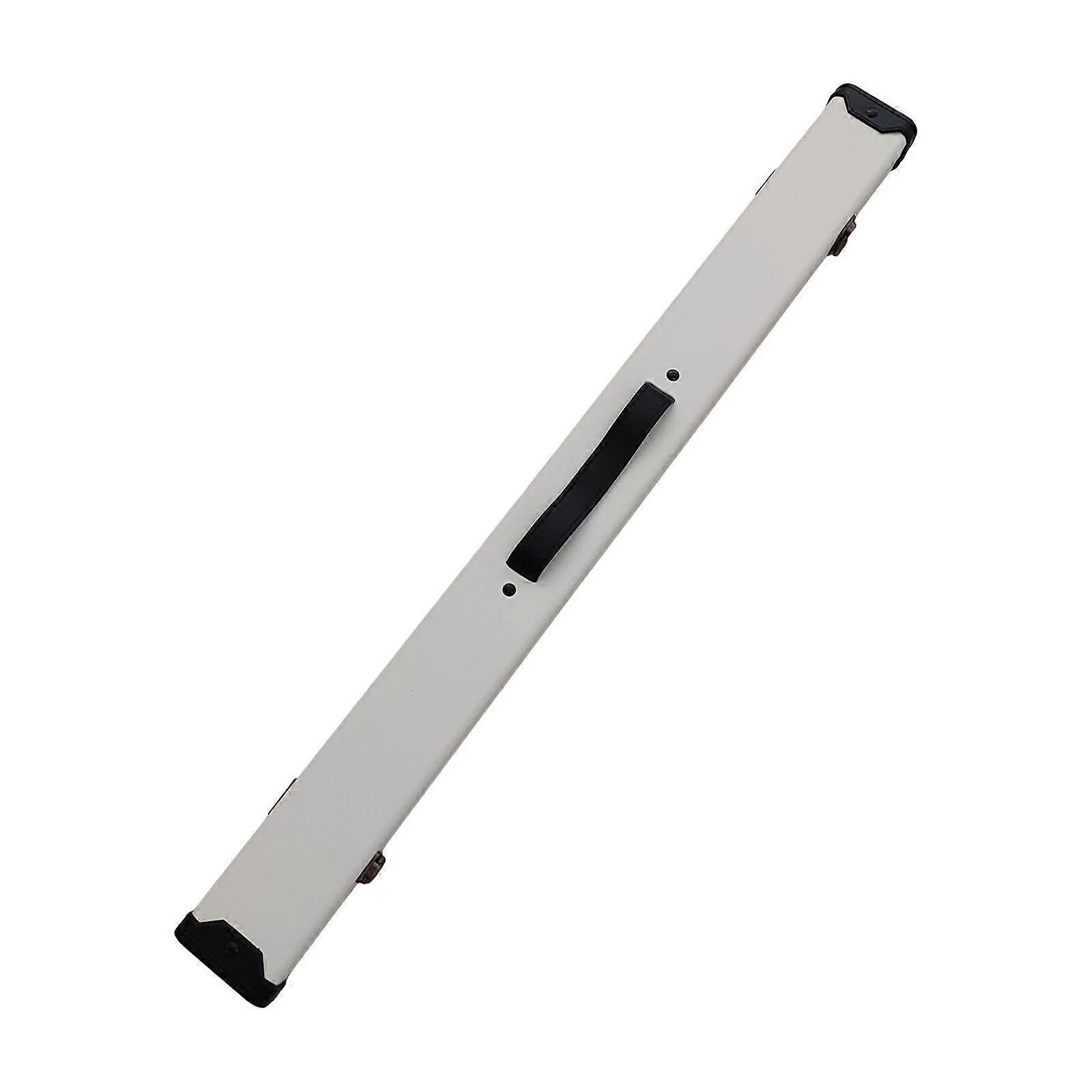 Billard Pool Case Zubehör mit 2 Butts 2Shafts Hard Billard Aufbewahrungsbox Weiß