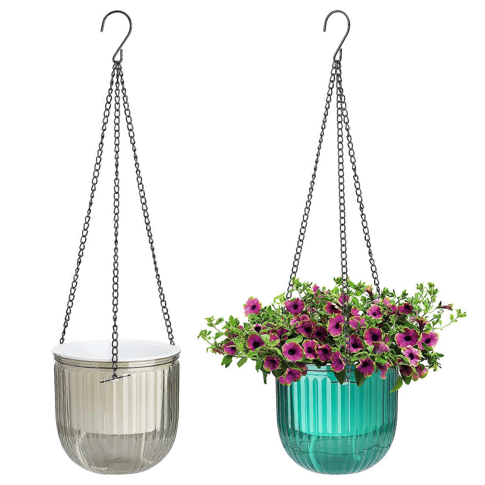 Hanging Planters Automatic Watering System, Durable Plastic, 2 Colors