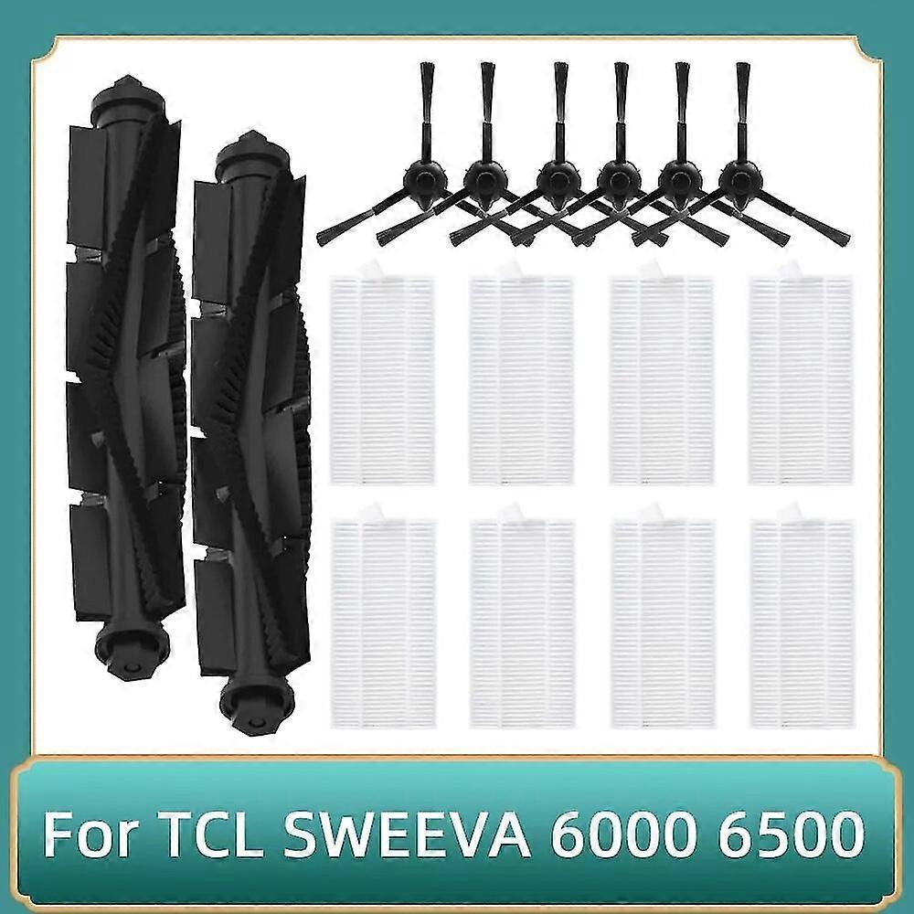 Pro Tcl Sweeva 6000 6500 Robotický vysavač Válečkový kartáč Boční kartáč Hepa filtr Náhradní díly Příslušenství