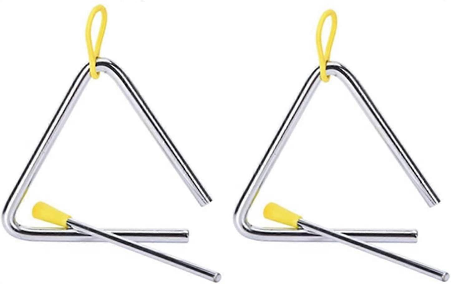 15cm/6inch Triangle Instrument With Beater, Musical Percussion Triangle Traditional Triangle Beaters Set for Child Adult School Percussion Workshops