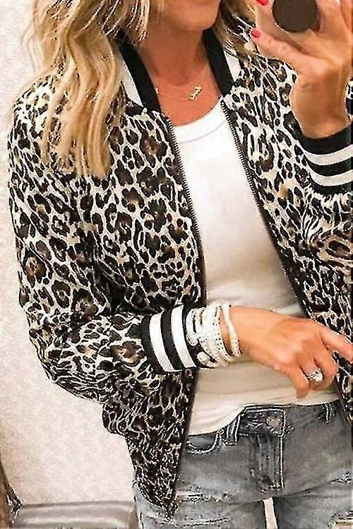 print zip stativ krage kort jakke