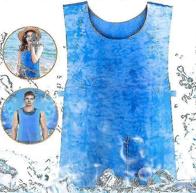 سترة تبريد الجليد للرجال والنساء ، قميص بارد بالتبخر بالماء