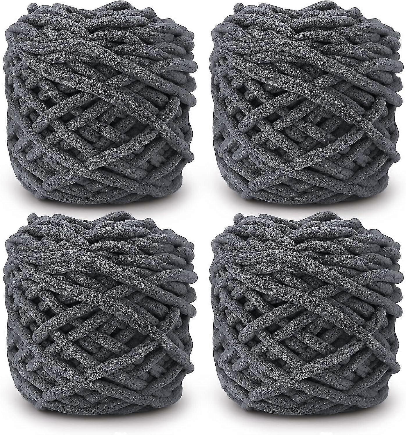 Knitting Wool Yarn - 4 X 100g Multi-colored Yarn For Crafts And Projects