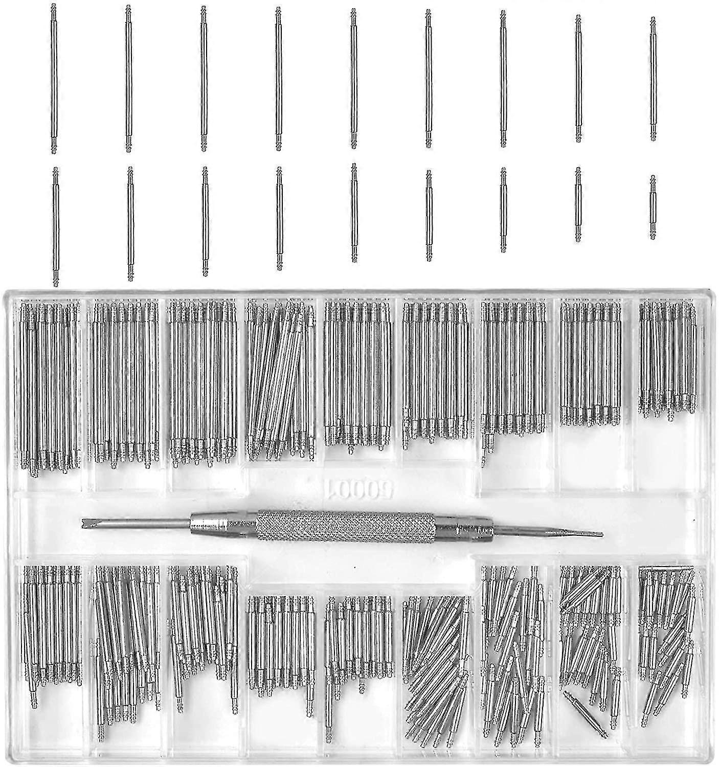 360pcs مشاهدة أشرطة الربيع، ووتش دبابيس حزام، 1.5mm حزام ساعة المحور، ووتش