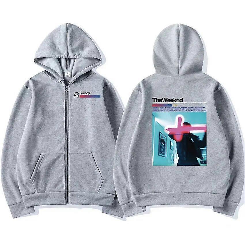 限定歌手ザ・ウィークエンドジッパーフーディドーンFmミュージックアルバムプリントジップアップスウェットシャツメンズレディースヴィンテージヒップホップスタイルパーカージャケット
