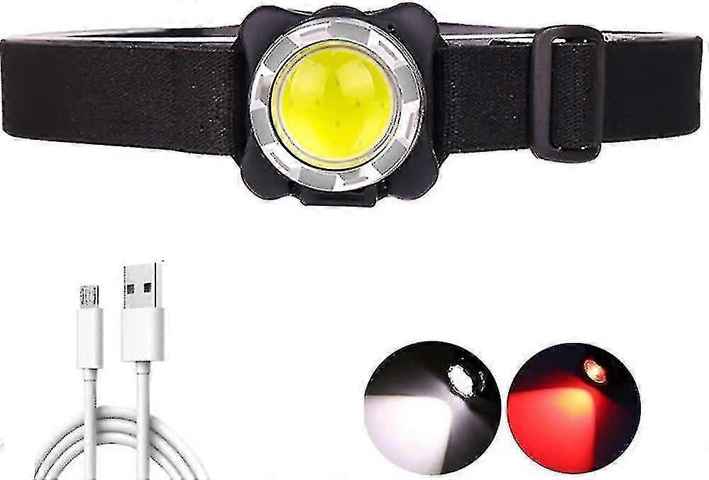 Head Torch Usb Rechargeable, 3000 Lumen Led Headlamp With Red Light Waterproof Head Torch 3 Modes