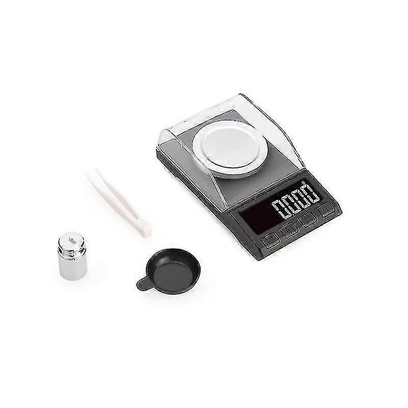 Digital Milligram Scale 50g/0.001g, Portable Lab Jewelry Reload Powder Gold Scales With Calibration Tare Weights With Usb-power