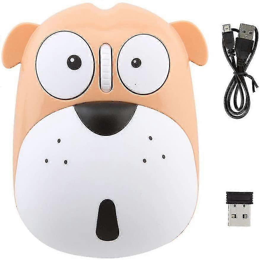 Wireless Mouse Drăguț Animal Dog 2.4GHz Wireless Mouse Mini reîncărcabile optice Mice Cartoon Computer Mouse 3 Butoane pentru laptop Desktop PC Computer (y