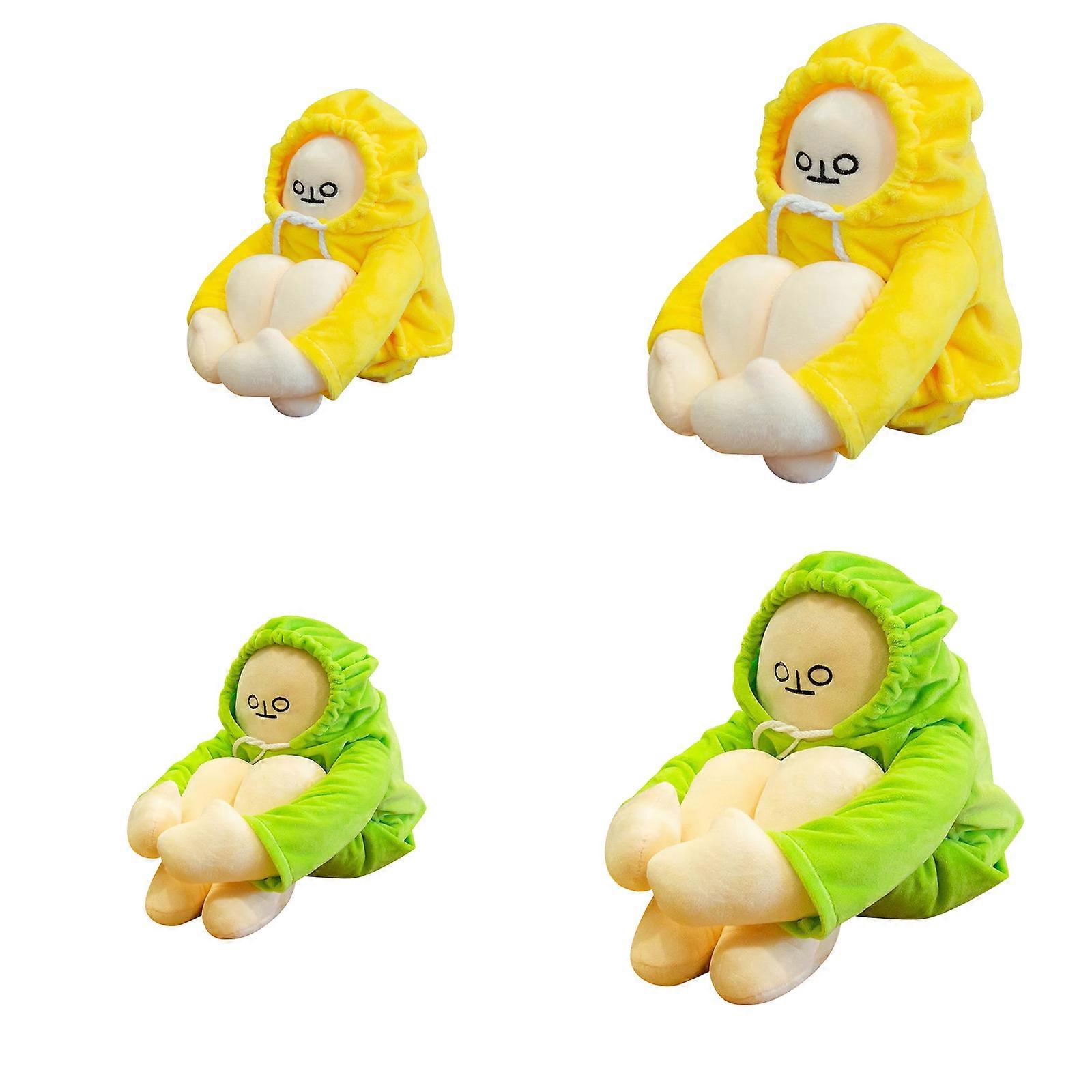 Plush Banana Man Toy Stuffed Doll With Magnet Funny Man Doll Decompression