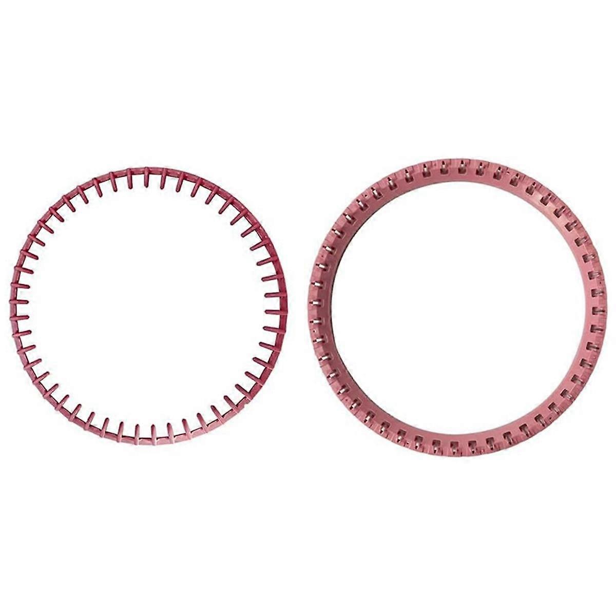2Pcs Top Ring Replacement for 48 Needle Knitting Machine Accessories Pink Needle Sleeve Circle
