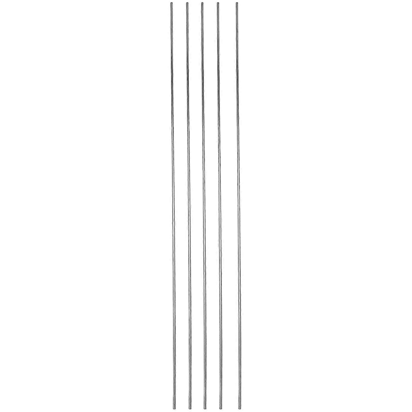 5 Pcs Diy Rc Model Stainless Steel Circular Round Rod Bar 500mm X 3mm