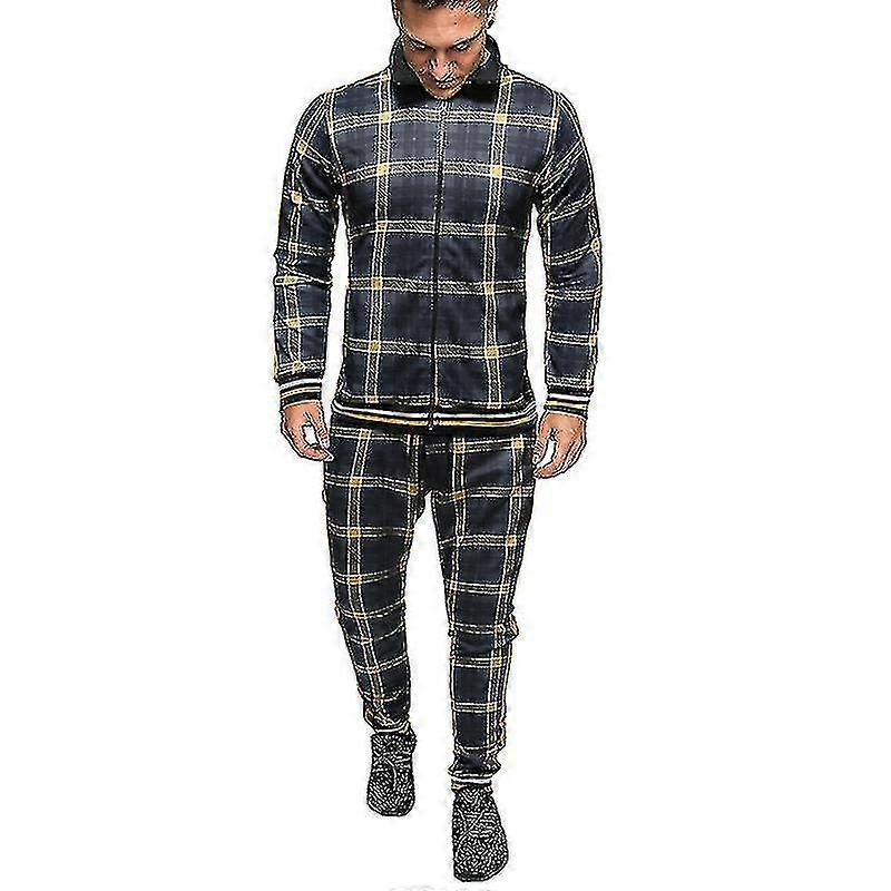 Men'S Casual Tracksuits Long Sleeve Jogging Suits Sweatsuit Sets