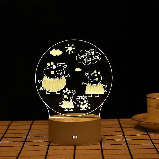 3d Creative Bedroom Bedside Night Light-3 Colors #54