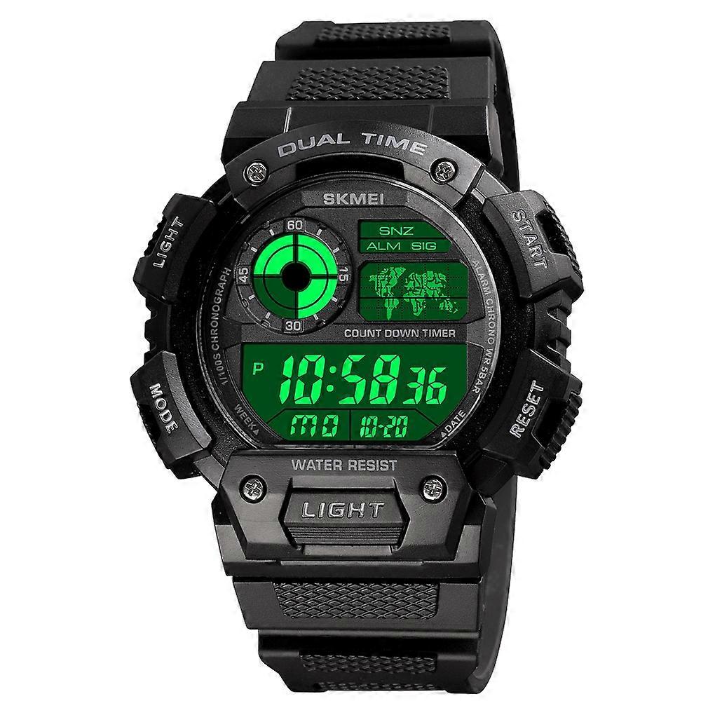 SKMEI 1723 Dual Time Timing fényes elektronikus óra