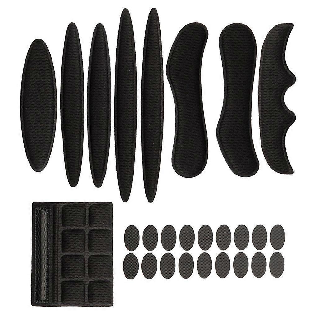 27Pcs Vélo Remplacement Mousse Coussinets Rembourrage Casque Coussins Tapis pour Moto
