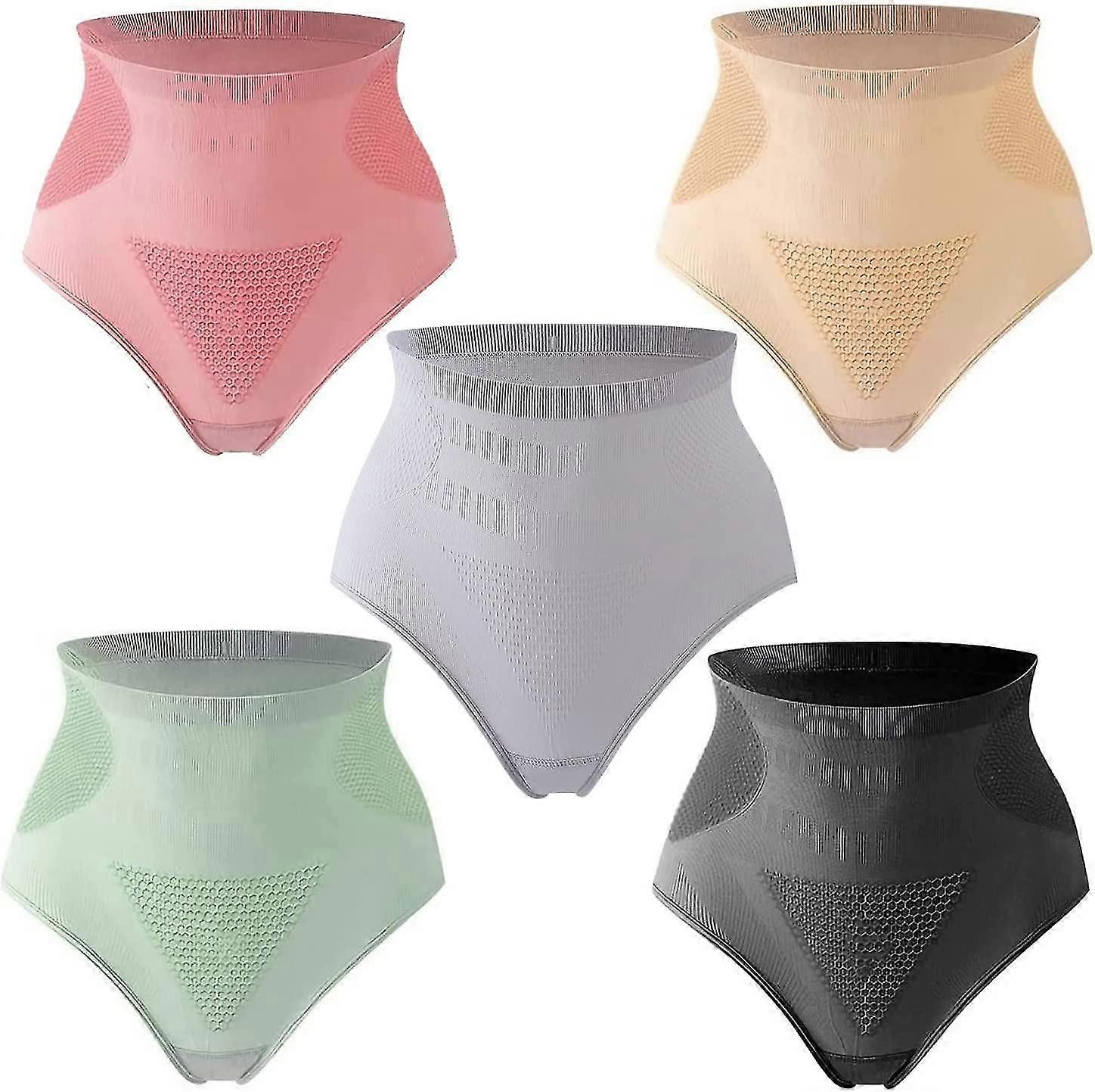 5pcs Graphen Honeycomb High Taille Body Shaping Höschen