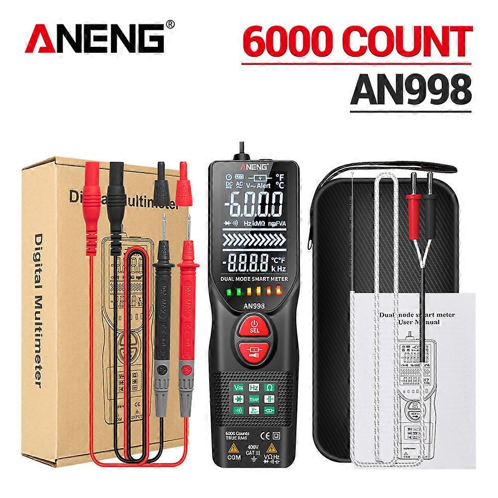 ANENG AN998 Automatic Digital 6000 Counts Professional Multimeter Eletric Auto Ranging AC/DC Voltmeter Temp Ohm Hz Detector Tool