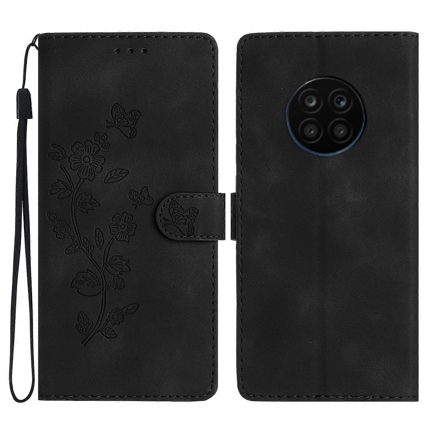 Flower Embossed PU Case For Honor 50 Lite