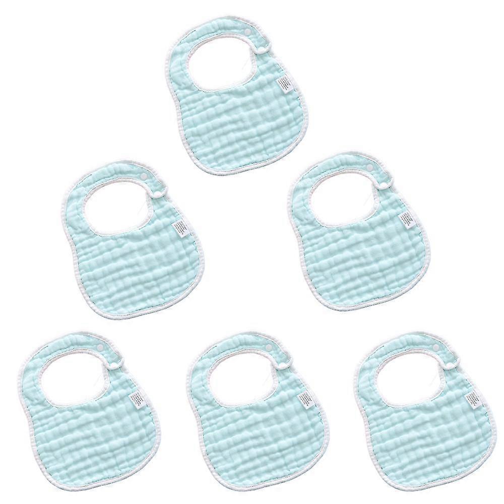 6 Pcs Baby Drool Bibs Lap-Shoulder Drool Cloths