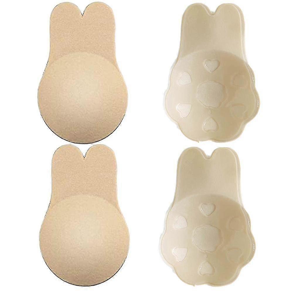 4 Pairs Adhesive Invisible Sticky Strapless Backless