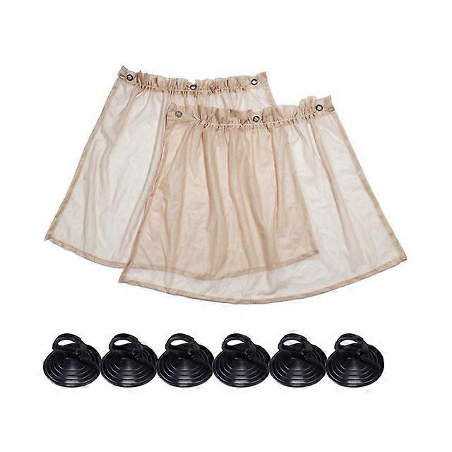 Car Sun Shade Auto Side Vehicle Window Parts  Window UV Protection Net Mesh Curtain Sunshade Sunscreen Block Curtain Suction Cup Anti-mosquito