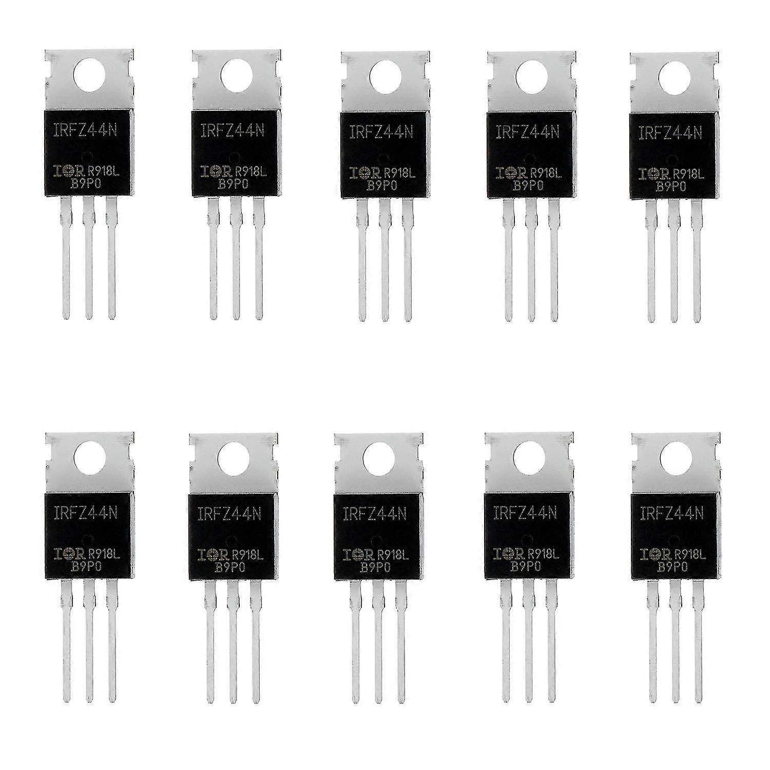 10 Pcs Irfz44n N-channel Rectifier Power Mosfet Transistor 49a 55v