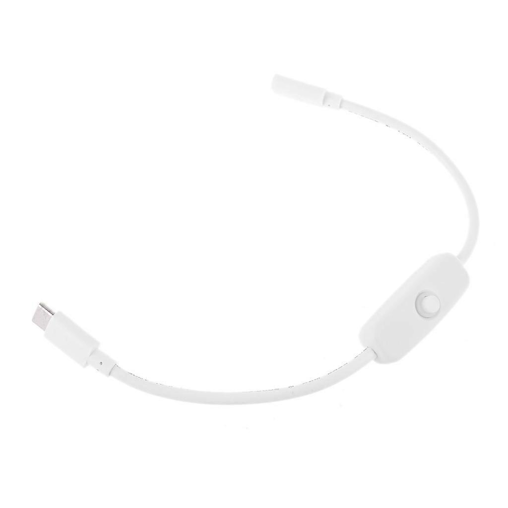 Cabo de Extensão USB C Curto 11 polegadas Macho para Fêmea Cabo Extensor com Interruptor
