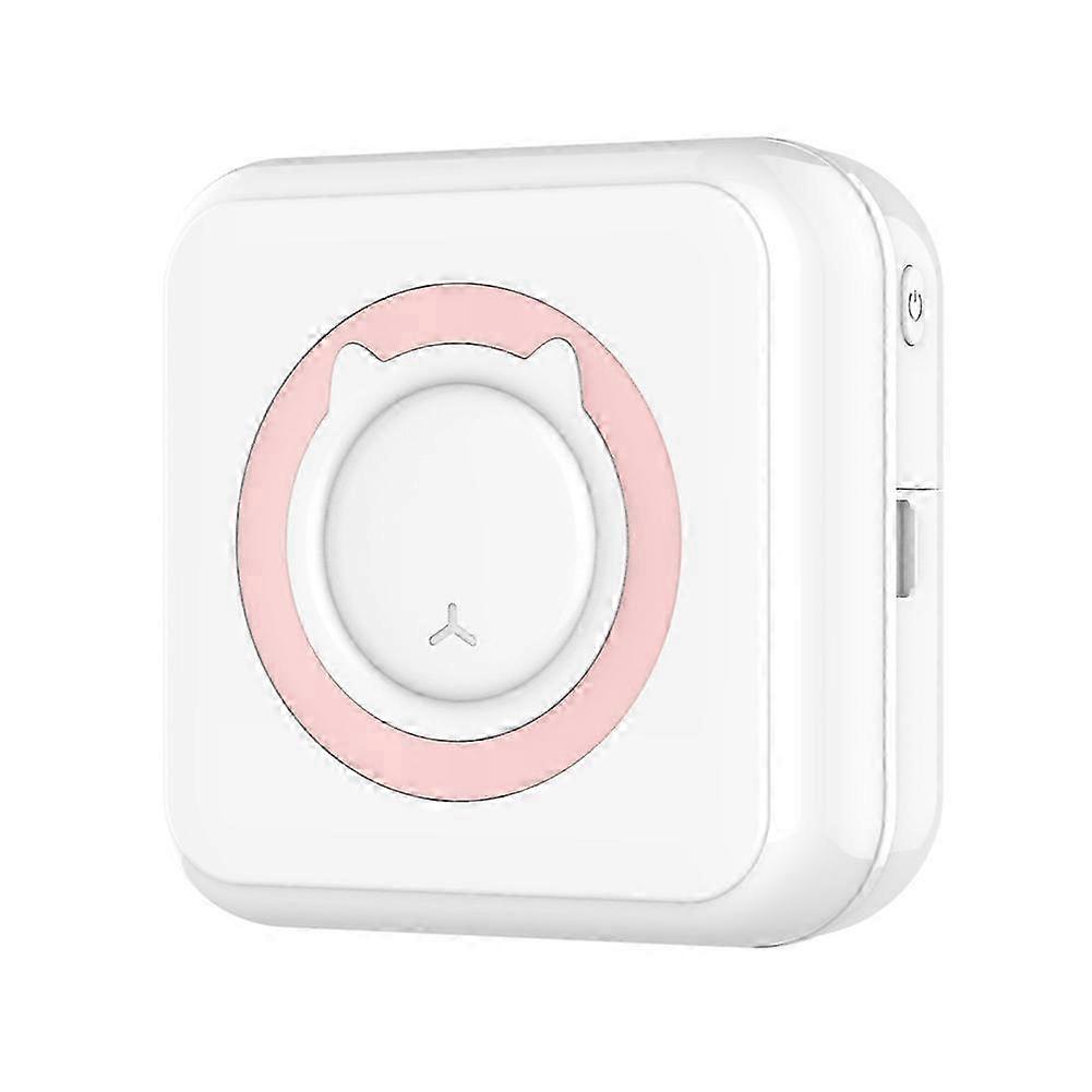 Mini Thermal Printer Portable Wireless Bluetooth Inkless Printer For Photos Receipts Notes Memo Labels Pink