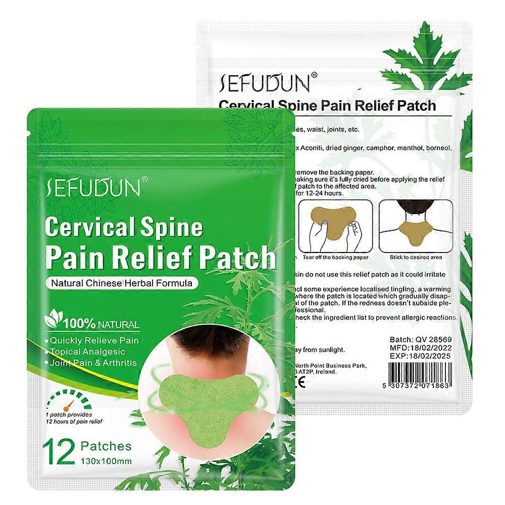 1/2Pcs Lumbar Spine/Cervical Spine/Knee Joint Pain Relief Patch Herbal Self-heating Knee Patch for Pain Relief