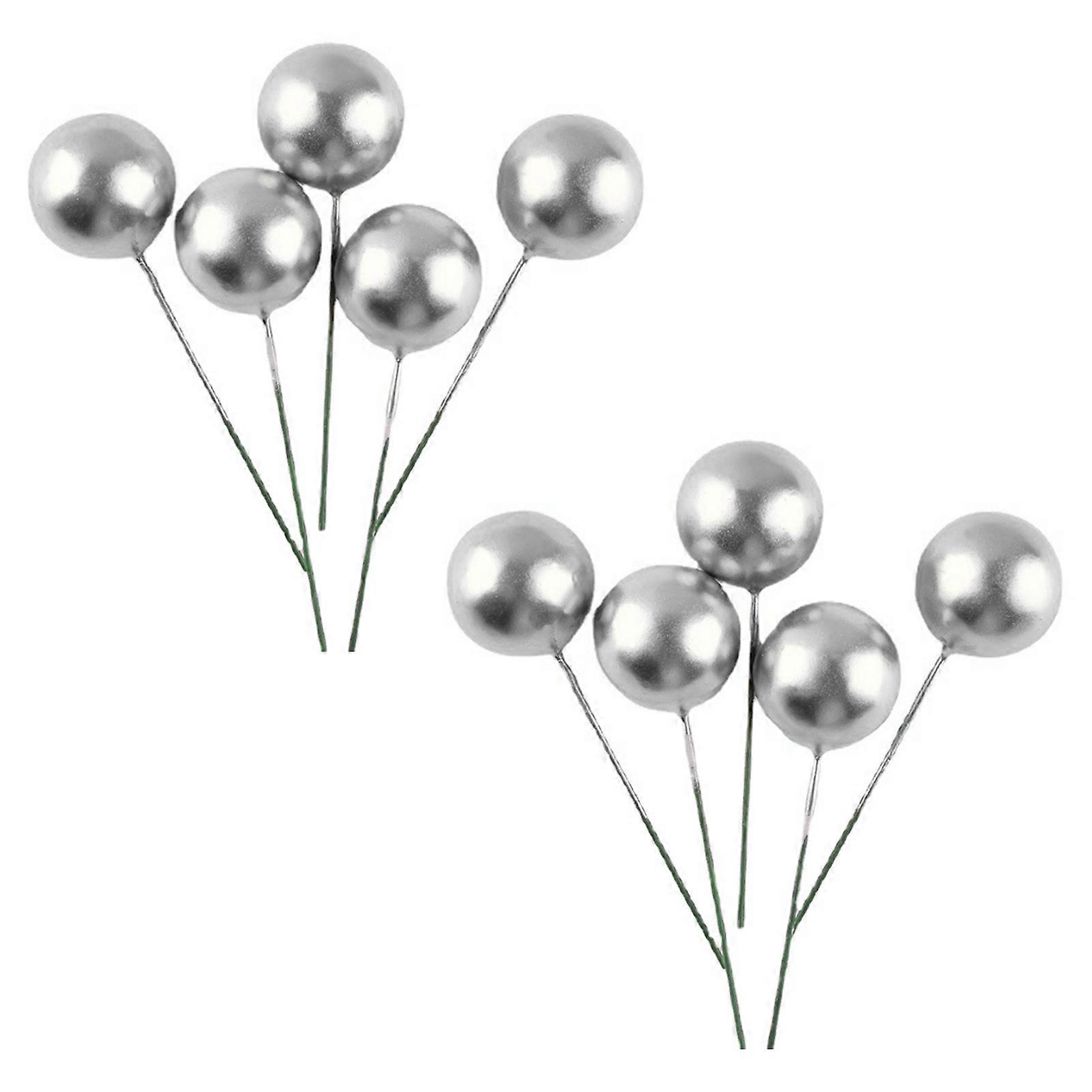 MengXi 10Pcs Cake Ball Insert Creative Premium Healthy Convenient Long Lasting Widely Use Lightweight Multifunctional Round Cake Topper Decor Baking D