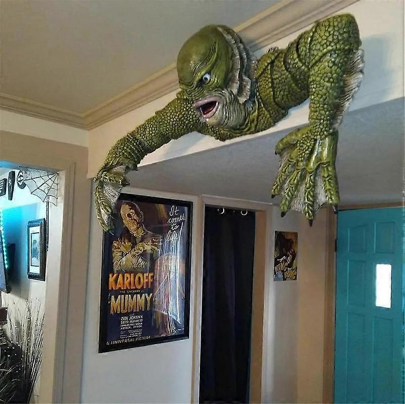 Creature from the Black Lagoon Lizardman, Lizardman Horror Wall Decor