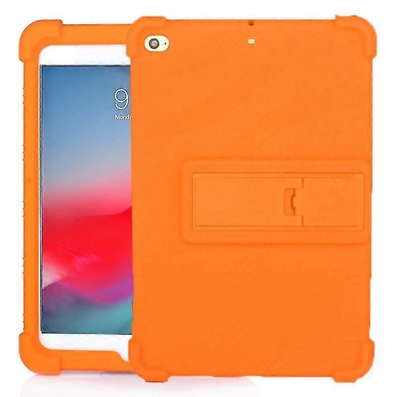 For Ipad Mini 5 / 4 Tablet Pc Silicone Protective Case With Invisible Bracket(dark Blue)