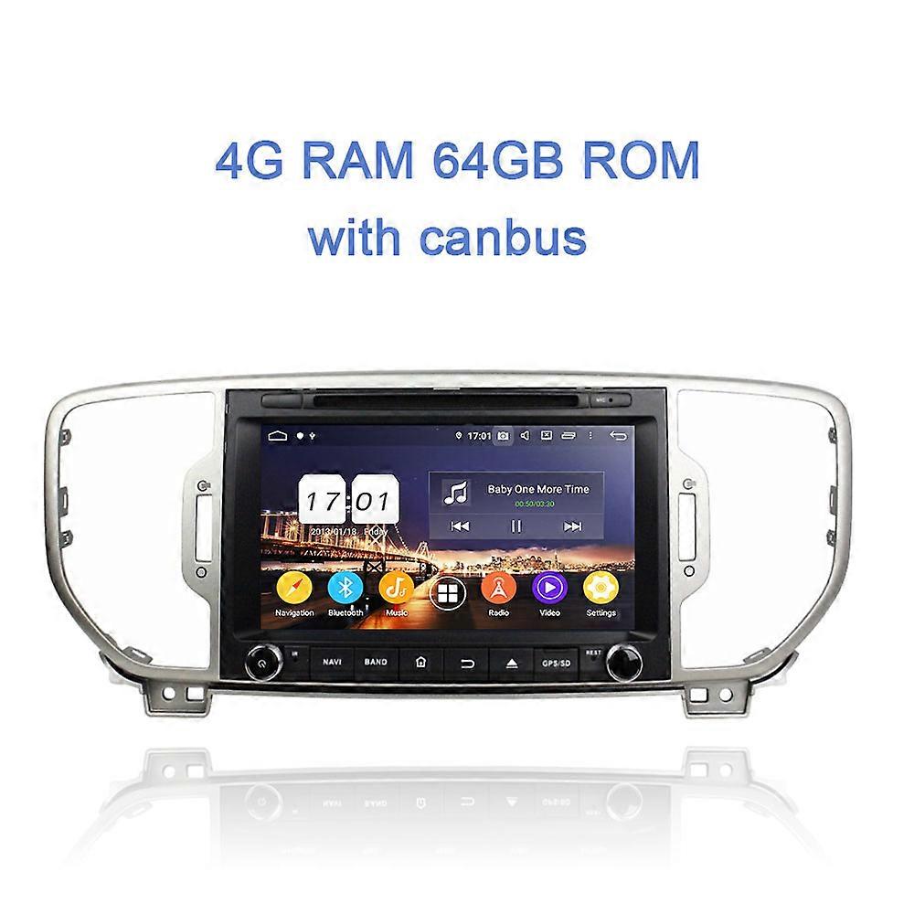 8" 720P PX6 DSP Android 12.0 8Core 8GB RAM 128GB ROM car radio 5.0 Wifi GPS Car DVD Player autoradio For kia Sportage 2016 2017