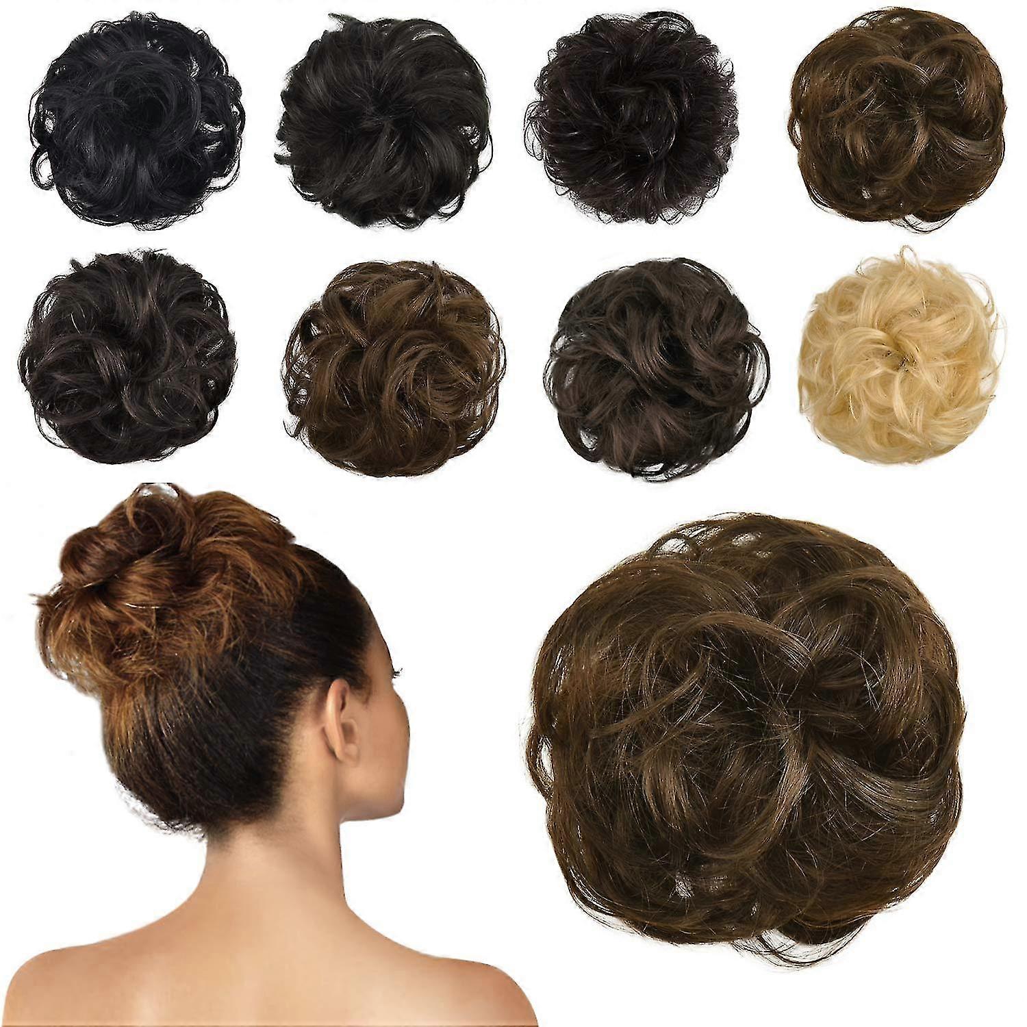 Scrunchie Hiukset Pulla Updo Hiuskappale Hiusnauha Poninhäntä Pidennys Hiukset