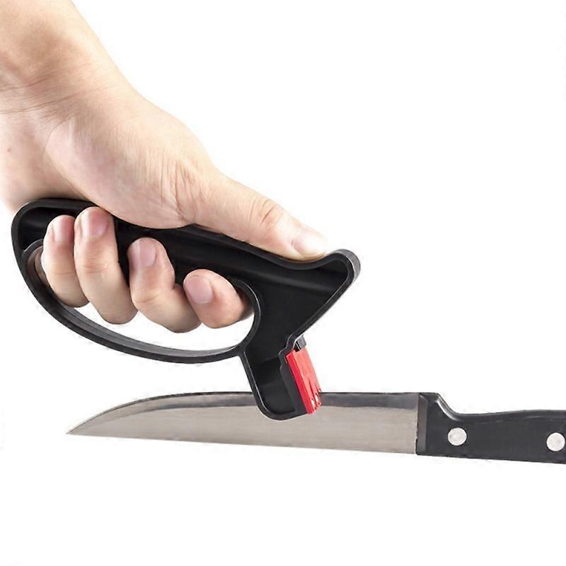 Practical Professional Knife Sharpener 2 In 1 Handheld Knife Scissor Blade Sharpening Tool Grindstone Knife Stone Kitchen Tools