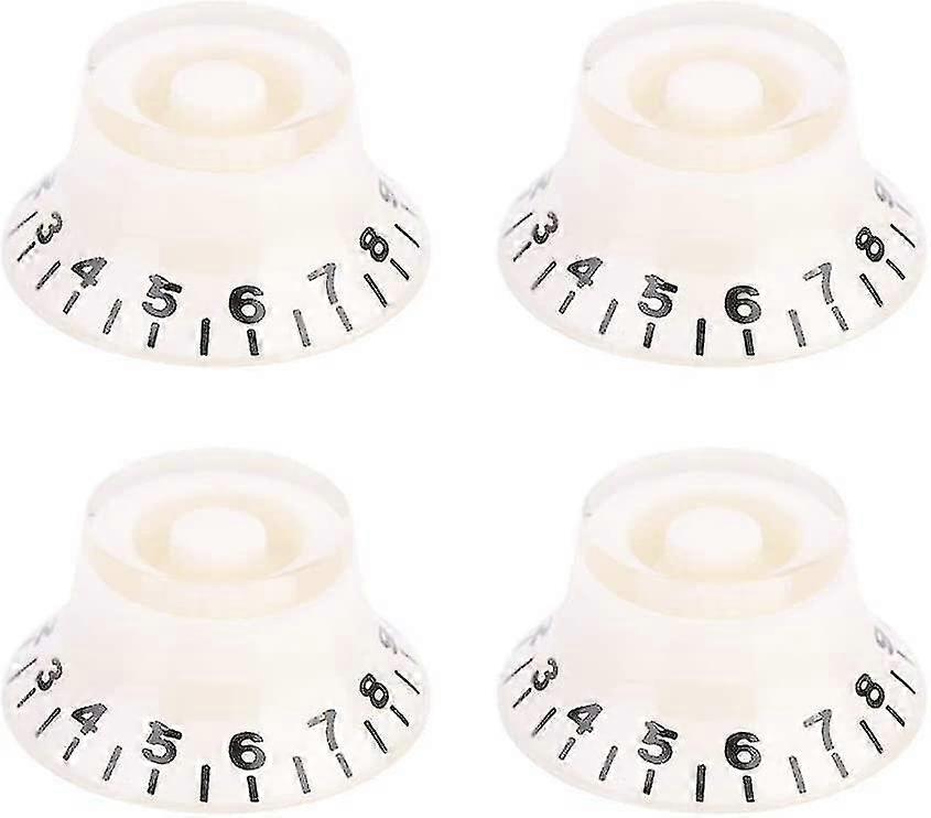 4 Pcs Speed Tone Volume Control Knobs For Electric Guitar Accessory(black+gold)