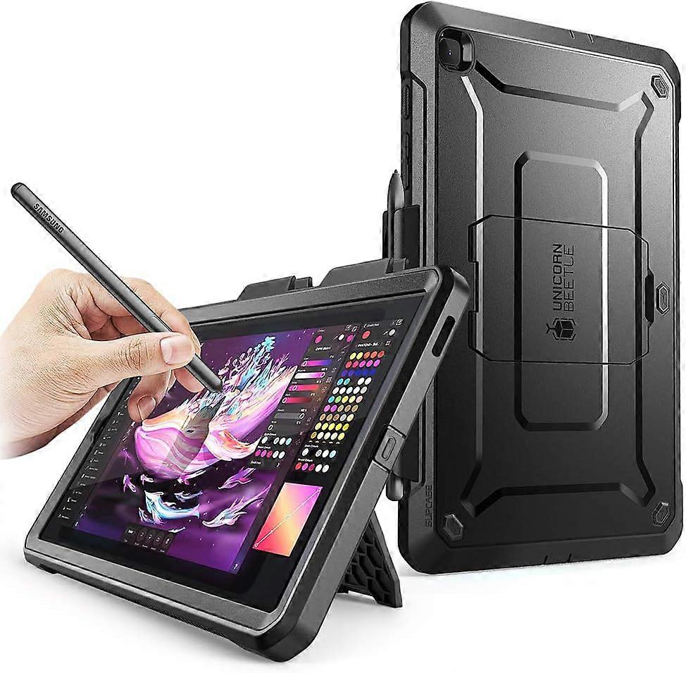 UB Pro Series Case for Galaxy Tab S6 Lite, with Built-in Screen Protector Full-Body Rugged Kickstand Protective Case for Galaxy Tab S6 Lite 10.4 Inch